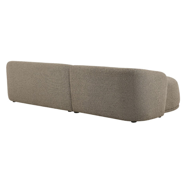 Modway Furniture Monica Boucle Modular Sectional Sofa with Chaise for Contemporary Living Rooms Earth EEI-7502-ETH