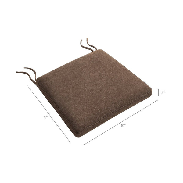 Modway Furniture Jax Modway Textured Dining Seat Cushion with Corner Ties for Padded Chair Comfort Cocoa EEI-7507-COA