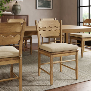 Modway Furniture Jax Modway Textured Dining Seat Cushion with Corner Ties for Padded Chair Comfort Linen EEI-7507-LIN