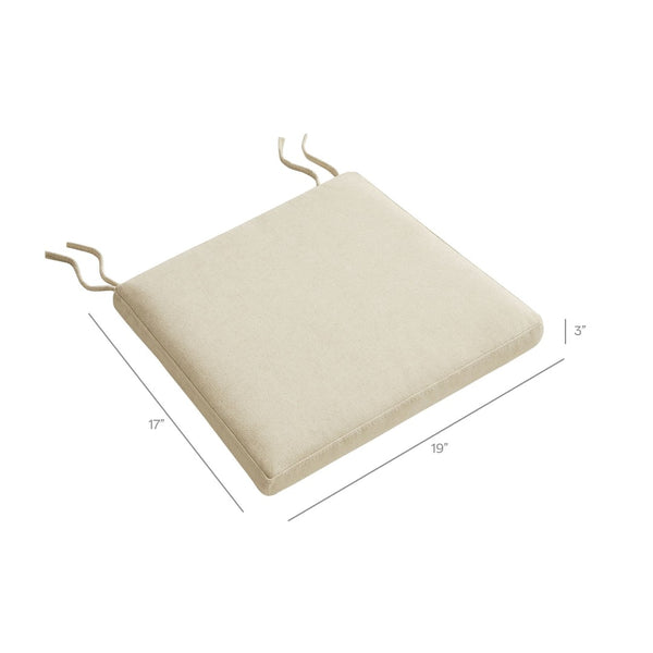 Modway Furniture Jax Modway Textured Dining Seat Cushion with Corner Ties for Padded Chair Comfort Linen EEI-7507-LIN