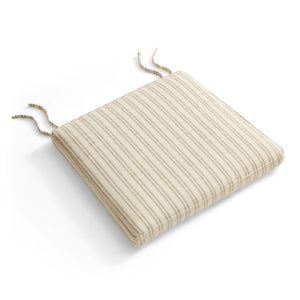 Modway Furniture Jax Modway Textured Dining Seat Cushion with Corner Ties for Padded Chair Comfort Oatmeal Stripe EEI-7507-OAS