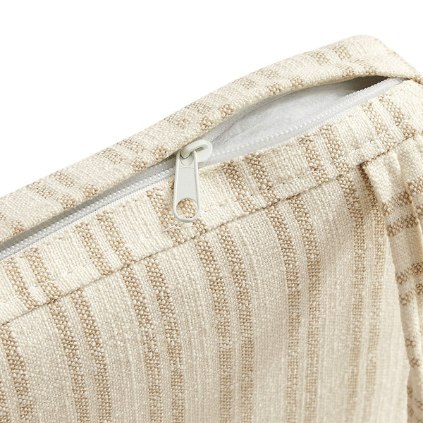 Modway Furniture Jax Modway Textured Dining Seat Cushion with Corner Ties for Padded Chair Comfort Oatmeal Stripe EEI-7507-OAS