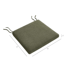 Modway Furniture Jax Modway Textured Dining Seat Cushion with Corner Ties for Padded Chair Comfort Sage EEI-7507-SGE