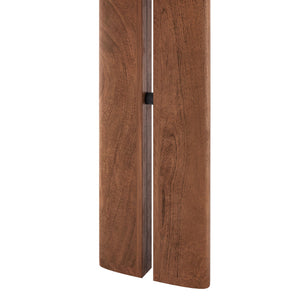 Modway Furniture Amistad Marble Top Console Table with Sculptural Mango Wood Base for Entryway EEI-7516-WAL-GRN