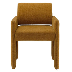 Modway Furniture Daven Modway Mid-century Woven Fabric Armchair with Angled Legs for Dining Rooms Copper EEI-7524-COP