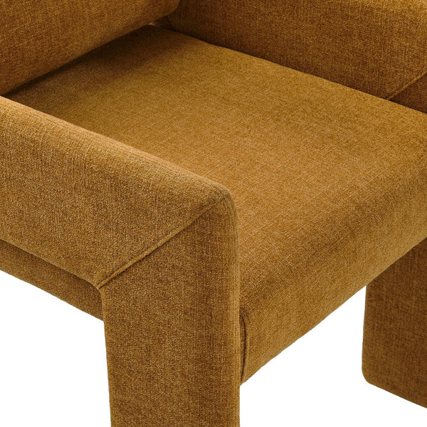 Modway Furniture Daven Modway Mid-century Woven Fabric Armchair with Angled Legs for Dining Rooms Copper EEI-7524-COP
