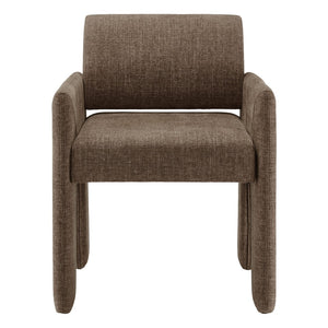 Modway Furniture Daven Modway Mid-century Woven Fabric Armchair with Angled Legs for Dining Rooms Mocha EEI-7524-MOC