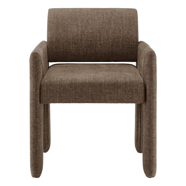 Modway Furniture Daven Modway Mid-century Woven Fabric Armchair with Angled Legs for Dining Rooms Mocha EEI-7524-MOC