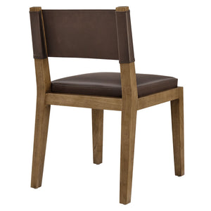 Modway Furniture Calder Modway Vegan Leather Upholstered Dining Chair for Modern Room Spaces Espresso EEI-7527-ESP