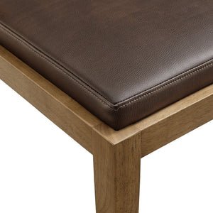 Modway Furniture Calder Modway Vegan Leather Upholstered Dining Chair for Modern Room Spaces Espresso EEI-7527-ESP