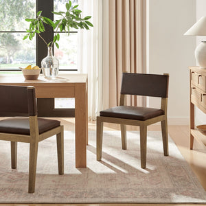 Modway Furniture Calder Modway Vegan Leather Upholstered Dining Chair for Modern Room Spaces Espresso EEI-7527-ESP