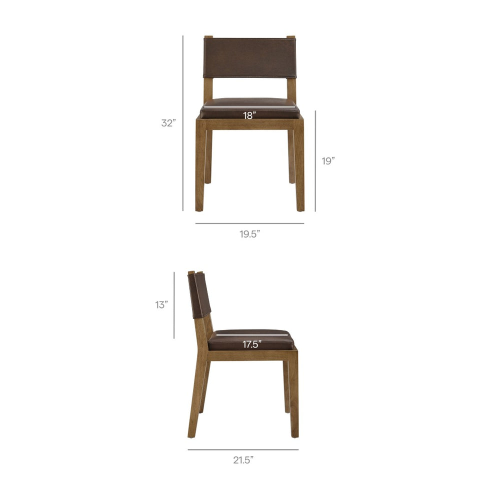 Modway Furniture Calder Modway Vegan Leather Upholstered Dining Chair for Modern Room Spaces Espresso EEI-7527-ESP