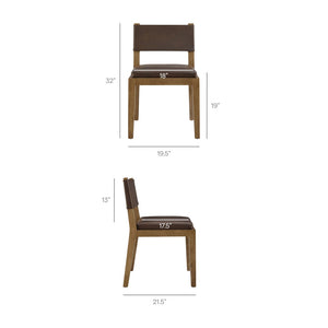 Modway Furniture Calder Modway Vegan Leather Upholstered Dining Chair for Modern Room Spaces Espresso EEI-7527-ESP