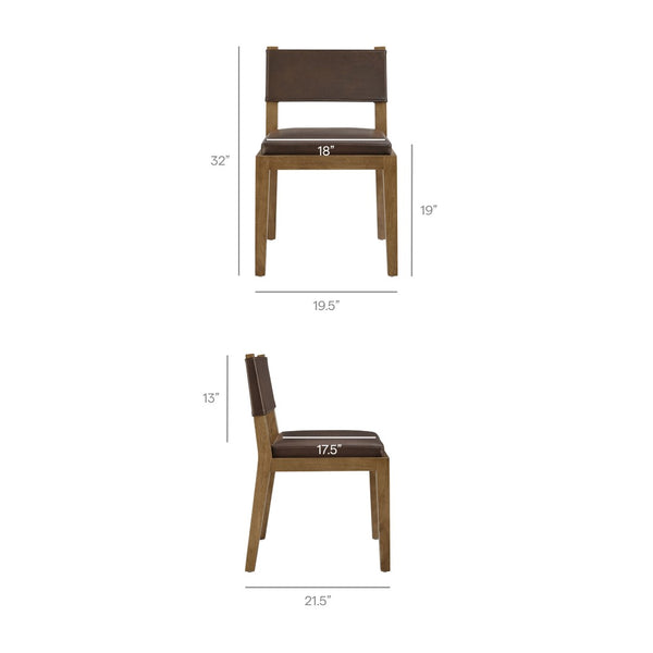 Modway Furniture Calder Modway Vegan Leather Upholstered Dining Chair for Modern Room Spaces Espresso EEI-7527-ESP