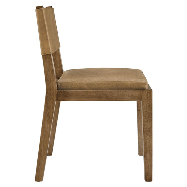 Modway Furniture Calder Modway Vegan Leather Upholstered Dining Chair for Modern Room Spaces Toast EEI-7527-TST