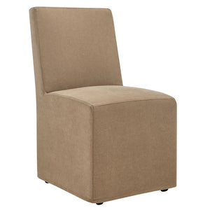 Modway Furniture Tessera Modway Slipcovered Dining Chair with Kiln Dried Wood Frame and Hidden Casters Almond EEI-7528-ALM