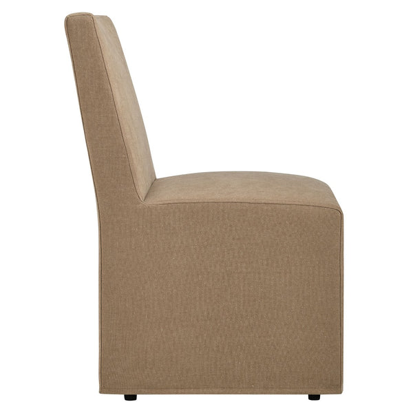 Modway Furniture Tessera Modway Slipcovered Dining Chair with Kiln Dried Wood Frame and Hidden Casters Almond EEI-7528-ALM
