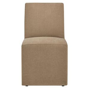 Modway Furniture Tessera Modway Slipcovered Dining Chair with Kiln Dried Wood Frame and Hidden Casters Almond EEI-7528-ALM