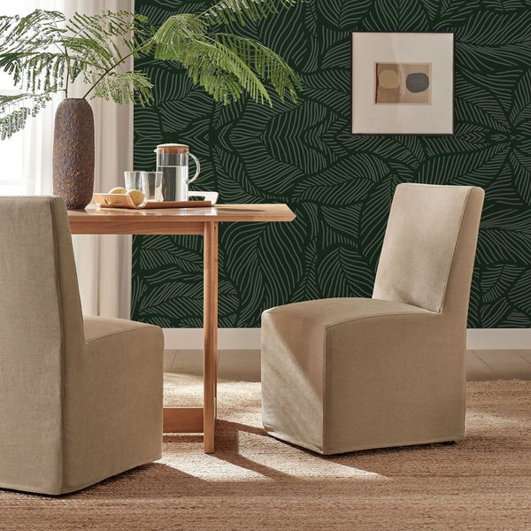 Modway Furniture Tessera Modway Slipcovered Dining Chair with Kiln Dried Wood Frame and Hidden Casters Almond EEI-7528-ALM