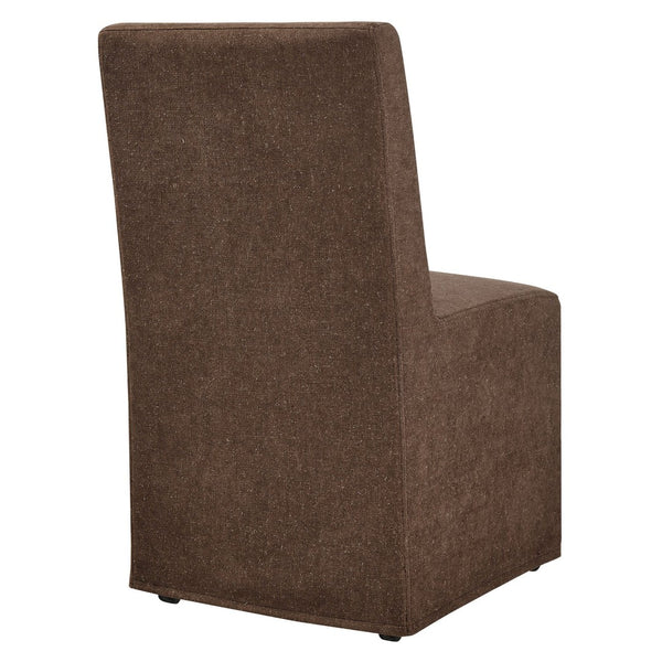 Modway Furniture Tessera Modway Slipcovered Dining Chair with Kiln Dried Wood Frame and Hidden Casters Cocoa EEI-7528-COA