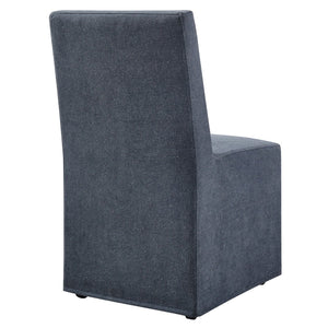 Modway Furniture Tessera Modway Slipcovered Dining Chair with Kiln Dried Wood Frame and Hidden Casters Denim EEI-7528-DEN