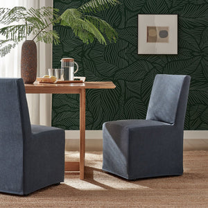 Modway Furniture Tessera Modway Slipcovered Dining Chair with Kiln Dried Wood Frame and Hidden Casters Denim EEI-7528-DEN
