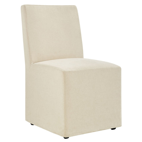 Modway Furniture Tessera Modway Slipcovered Dining Chair with Kiln Dried Wood Frame and Hidden Casters Linen EEI-7528-LIN