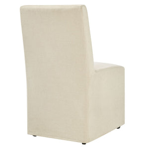 Modway Furniture Tessera Modway Slipcovered Dining Chair with Kiln Dried Wood Frame and Hidden Casters Linen EEI-7528-LIN