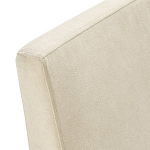 Modway Furniture Tessera Modway Slipcovered Dining Chair with Kiln Dried Wood Frame and Hidden Casters Linen EEI-7528-LIN