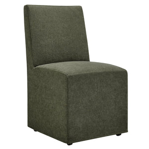 Modway Furniture Tessera Modway Slipcovered Dining Chair with Kiln Dried Wood Frame and Hidden Casters Sage EEI-7528-SGE