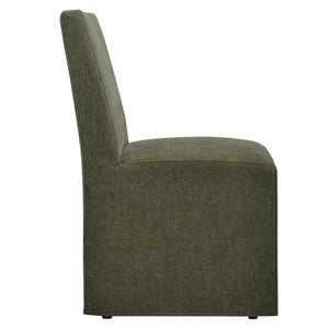 Modway Furniture Tessera Modway Slipcovered Dining Chair with Kiln Dried Wood Frame and Hidden Casters Sage EEI-7528-SGE