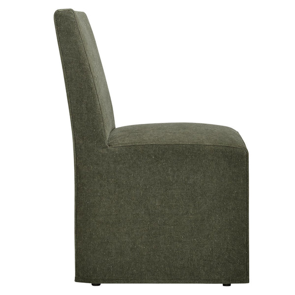 Modway Furniture Tessera Modway Slipcovered Dining Chair with Kiln Dried Wood Frame and Hidden Casters Sage EEI-7528-SGE