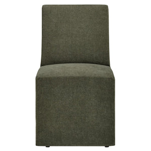 Modway Furniture Tessera Modway Slipcovered Dining Chair with Kiln Dried Wood Frame and Hidden Casters Sage EEI-7528-SGE