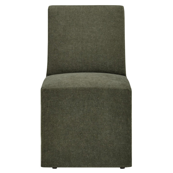 Modway Furniture Tessera Modway Slipcovered Dining Chair with Kiln Dried Wood Frame and Hidden Casters Sage EEI-7528-SGE