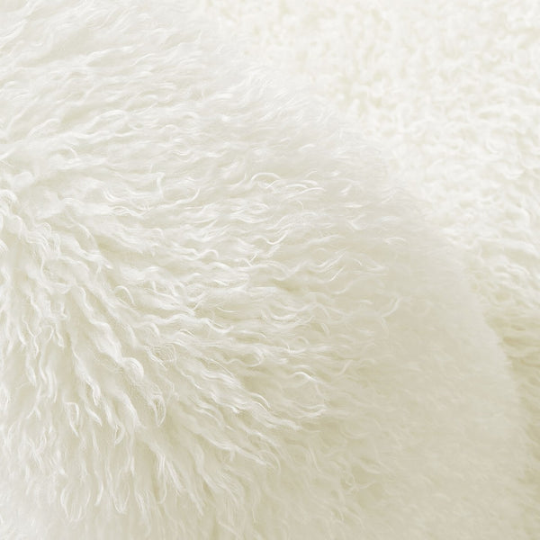 Modway Furniture Mina Faux Fur Accent Chair by Modway - Cozy Modern Design for Living Room, Bedroom, or Office White EEI-7534-WHI