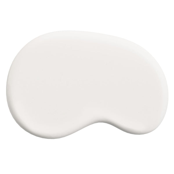Modway Furniture Elowen Concrete Kidney Shaped Outdoor Side Table with Sculptural Pedestal Base EEI-7535-WHI