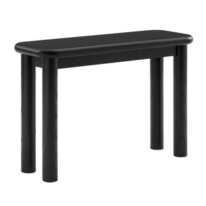 Modway Furniture Alvia Solid Oak Console Table by Modway Narrow Entryway Accent with Tapered Legs Black EEI-7547-BLK