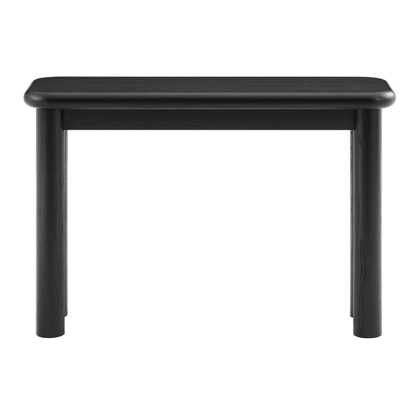 Modway Furniture Alvia Solid Oak Console Table by Modway Narrow Entryway Accent with Tapered Legs Black EEI-7547-BLK