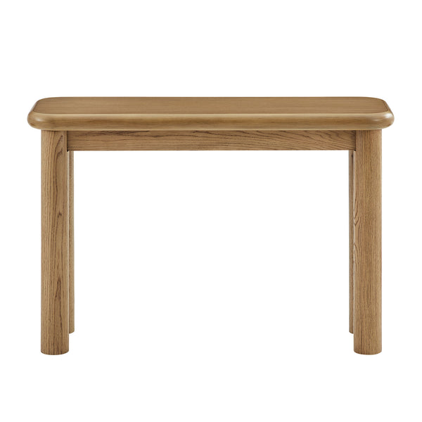 Modway Furniture Alvia Solid Oak Console Table by Modway Narrow Entryway Accent with Tapered Legs Brown EEI-7547-WOA