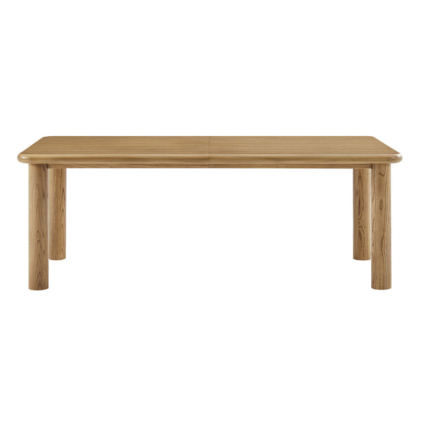 Modway Furniture Alvia Extendable Solid Oak Dining Table Seats up to Ten Modern Scandinavian Style Brown EEI-7549-WOA