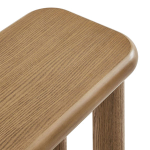 Modway Furniture Alvia Solid Oak Wood Dining Bench with High Weight Capacity for Entryway or Table Brown EEI-7550-WOA