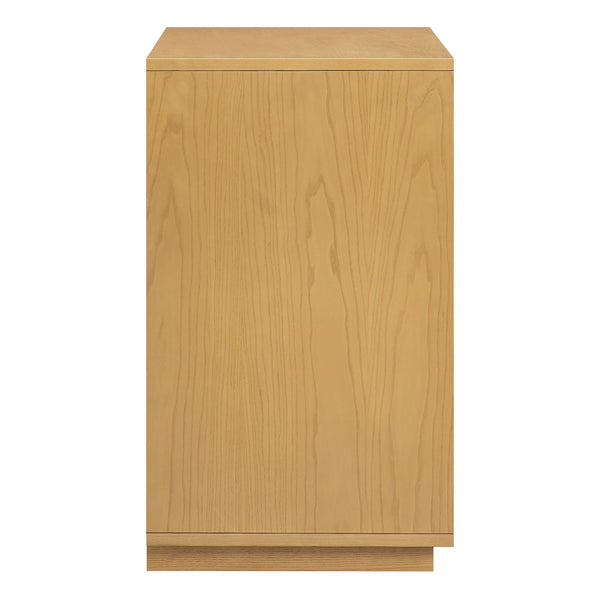 Modway Furniture Aiko Japandi Accent Cabinet with Woven Ash Wood Panels for Modern Living Spaces EEI-7558-LOA