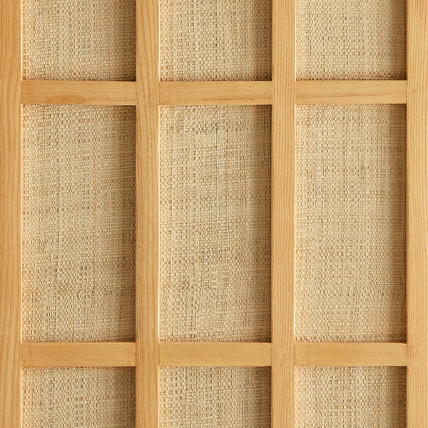 Modway Furniture Aiko Japandi Accent Cabinet with Woven Ash Wood Panels for Modern Living Spaces EEI-7558-LOA