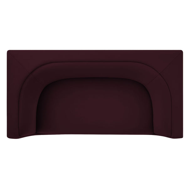 Modway Furniture Hilda Sculptural Performance Velvet Loveseat with Curved Wraparound Back for Modern Living Mulberry EEI-7565-MUL