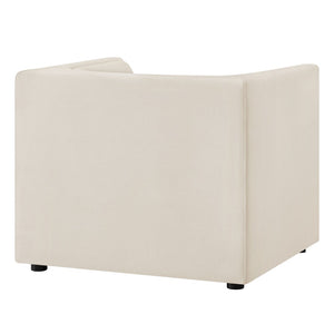 Modway Furniture Hilda Barrel Accent Chair Sculptural Velvet Lounge Seat for Contemporary Living Rooms Alabaster EEI-7566-ALA