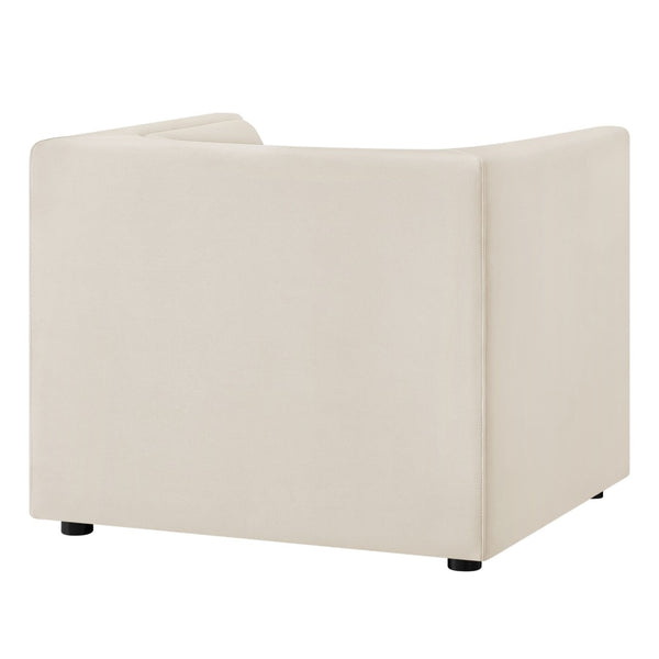 Modway Furniture Hilda Barrel Accent Chair Sculptural Velvet Lounge Seat for Contemporary Living Rooms Alabaster EEI-7566-ALA