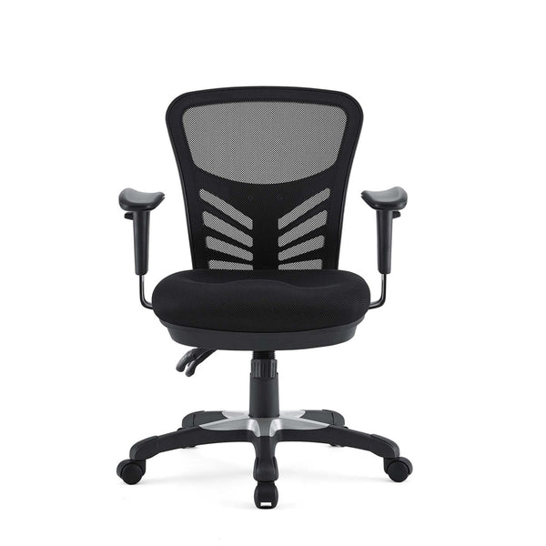 Modway Furniture Articulate Mesh Office Chair – Ergonomic Design for Ultimate Comfort, Adjustable Features & Mobility Black EEI-757-BLK