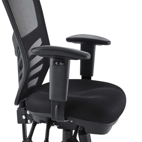 Modway Furniture Articulate Mesh Office Chair – Ergonomic Design for Ultimate Comfort, Adjustable Features & Mobility Black EEI-757-BLK