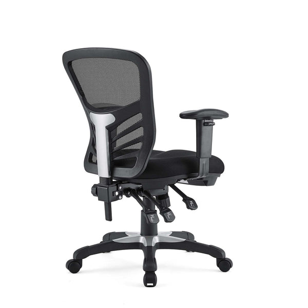 Modway Furniture Articulate Mesh Office Chair – Ergonomic Design for Ultimate Comfort, Adjustable Features & Mobility Black EEI-757-BLK