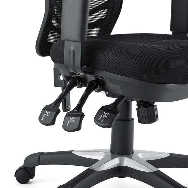 Modway Furniture Articulate Mesh Office Chair – Ergonomic Design for Ultimate Comfort, Adjustable Features & Mobility Black EEI-757-BLK